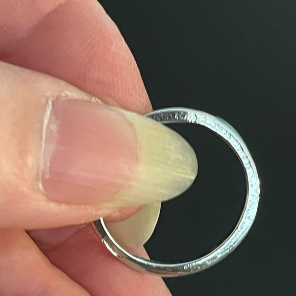 💖3/$10!!! Turquoise and silver dainty half circle ring. OS. - Picture 8 of 9